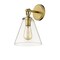 Z-Lite Harper 1 Light Wall Sconce, Rubbed Brass & Clear 806-1S-RB - alternate 3